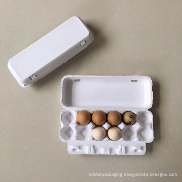 Disposable waterproof Pulp egg tray chicken egg cartons 10/12/18/20/24/30 holes white colors
